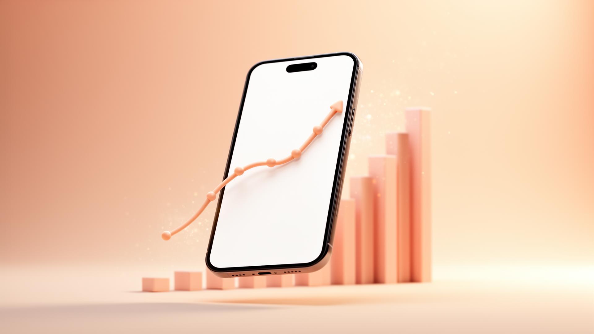 Telegram channel growth curve showing subscribers and post-view rate