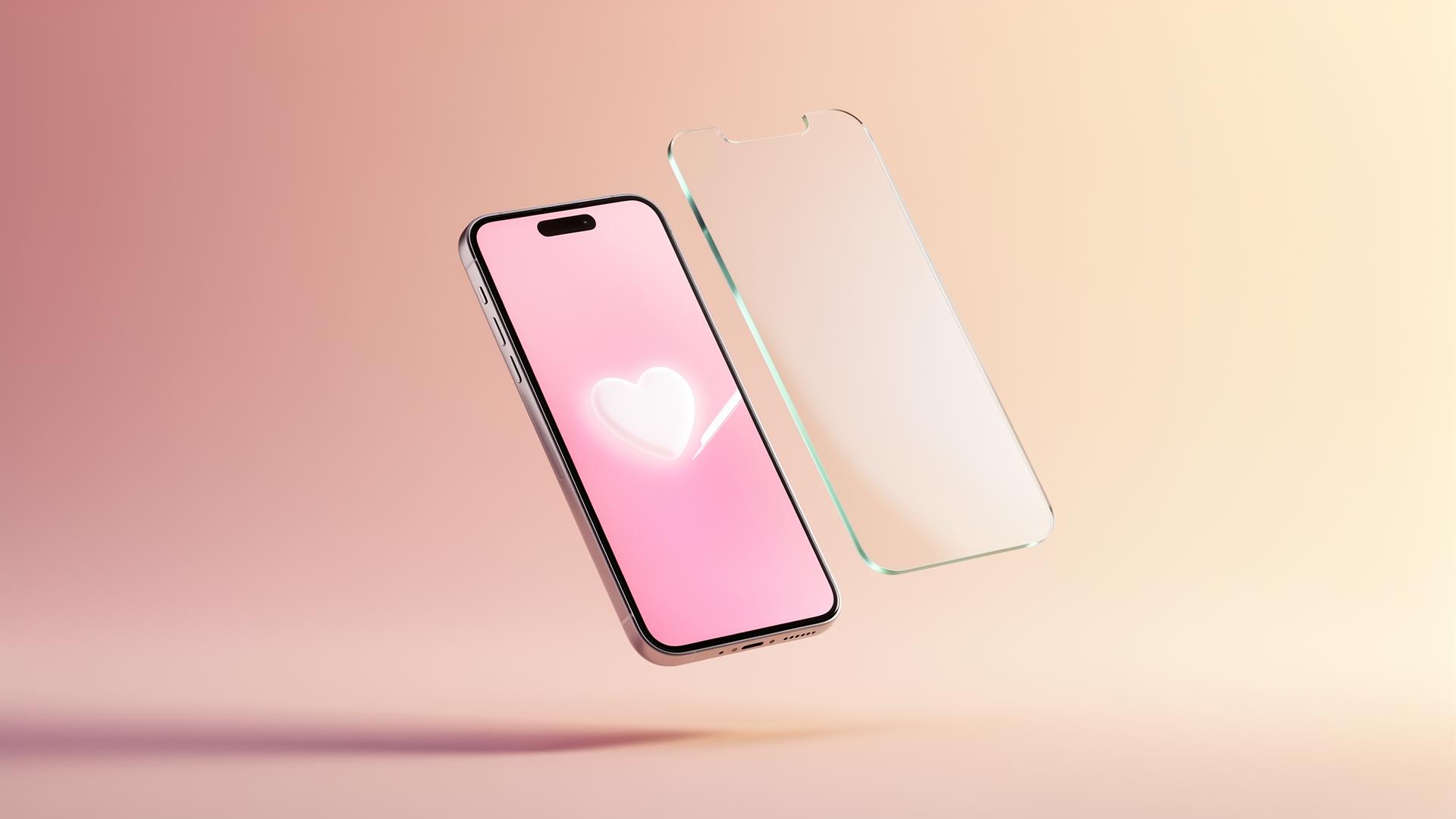 Degradado rosa con escudo - crecimiento seguro en Instagram