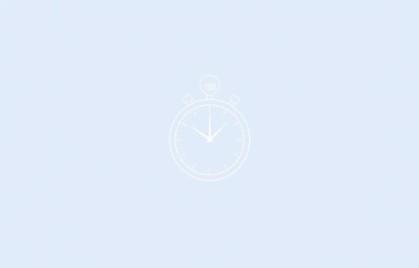 Pastellfarbenes Timer-Symbol – Geschwindigkeitsfenster der ersten 60 Minuten
