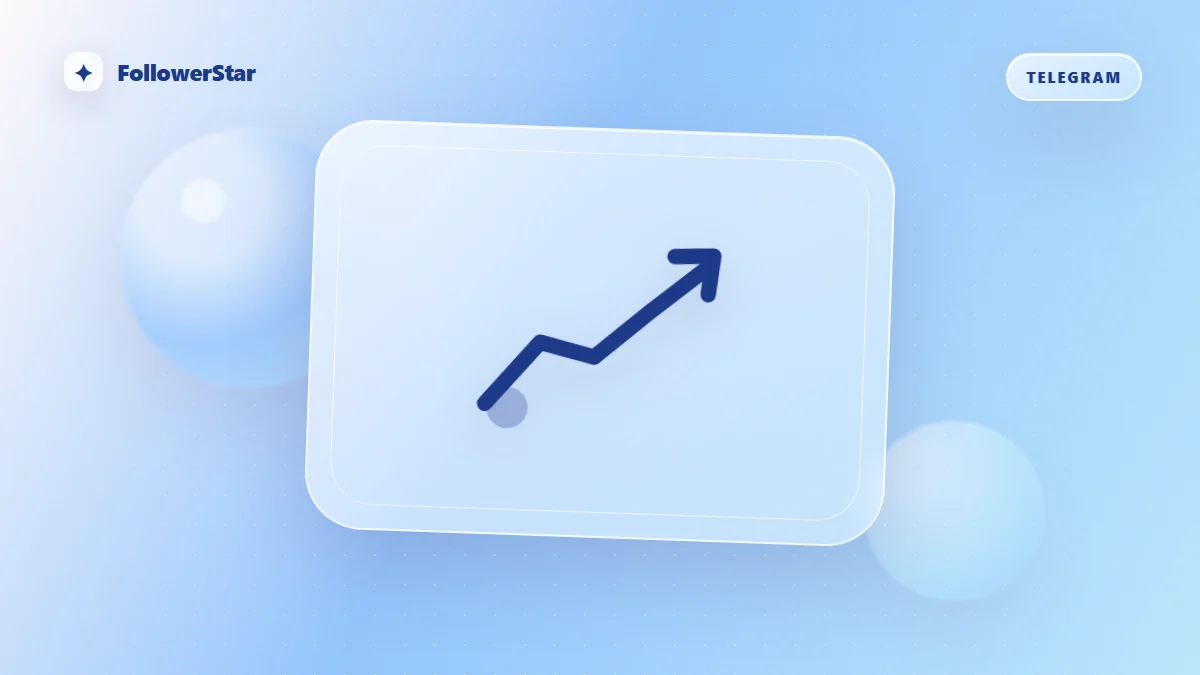 Abstraktes FollowerStar Guide-Cover: Telegram-Kanal wachsen lassen 2026 (Praxis-Handbuch)